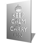 Keep Calm and Carry On Mirror Design