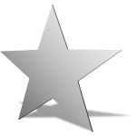 Thin 5-Pointed Star Mirror Design