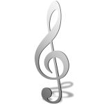 Clef Music Note Mirror Design