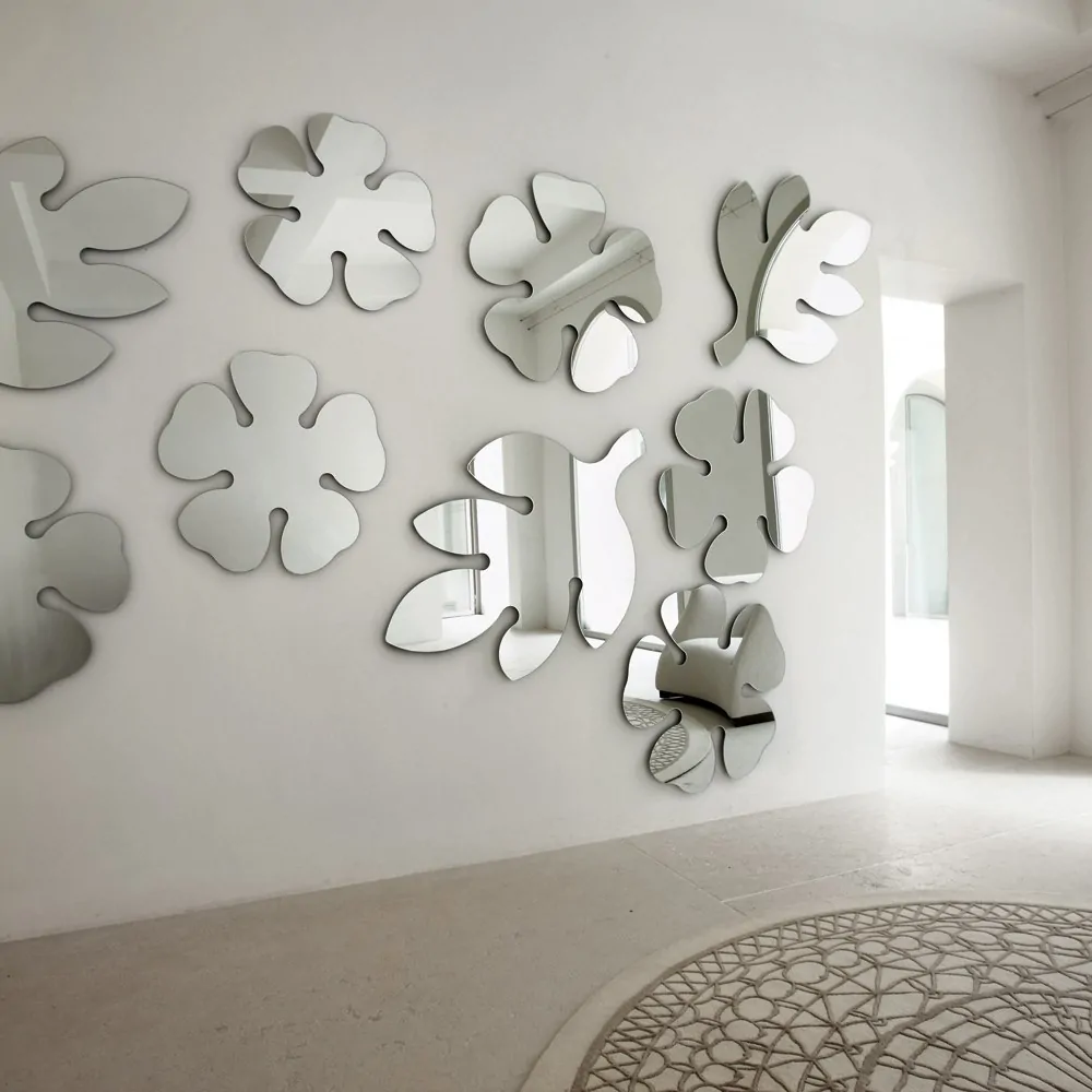 Lightweight decorative acrylic mirror shapes