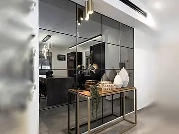 feature mirror wall design