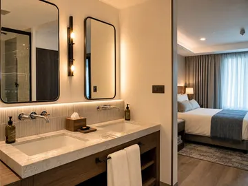 Mirrors for hospitality interiors